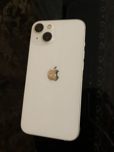 Apple iPhone: IPhone 13, 128 GB, Ağ, Zəmanət, Simsiz şarj, Face ID