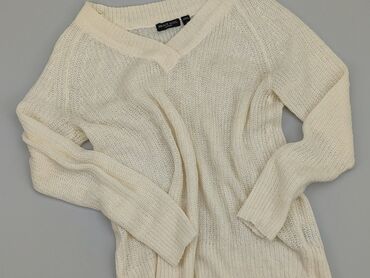 czarne t shirty w serek damskie: Sweter, S (EU 36), condition - Perfect