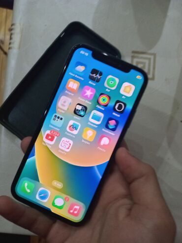 Apple iPhone: IPhone X, 64 GB, Black Titanium, Qırıq