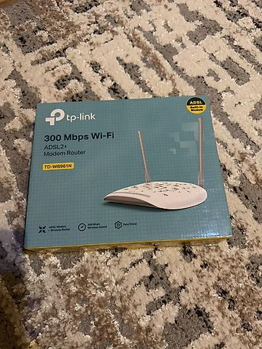tp link modem satilir: TP-Link TD-W8961N ADSL2+ Modem Router - 300 Mbps Wi‑Fi sürəti - — 1