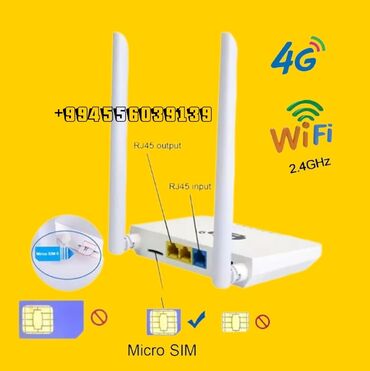 Modemlər və şəbəkə avadanlıqları: Diqqet : qeydiyata qoyulub CP7-32 açıq SIM simsiz şəbəkə 4G LTE modem