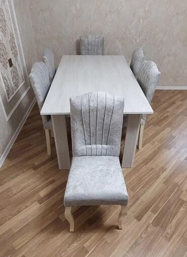 Masa və oturacaq dəstləri: Qonaq otağı üçün, Yeni, Açılmayan, Dördbucaq masa, 6 stul -da lalafo.az — 14 Masa və oturacaq dəstləri: Qonaq otağı üçün, Yeni, Açılmayan, Dördbucaq masa, 6 stul — 14