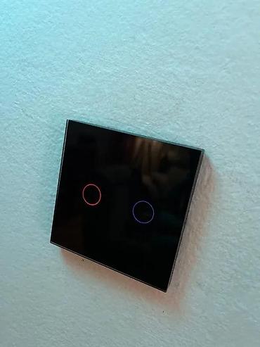 Prekidači: DUPLI PREKIDAČ NA DODIR TOUCH PREKIDAČ ZIDNI PREKIDAČ CRNI | *U — 8