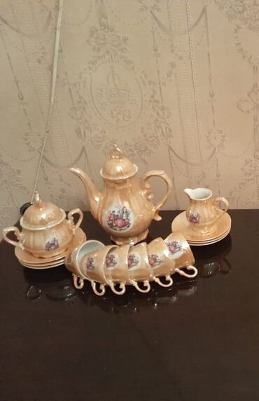 madonna çay desti: Çay dəsti, rəng - Bej
