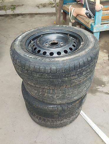 snow tyre: Колеса в сборе 185 / 65 / R 15, Зима, Б/у, Комплект, Легковые, Железные, отверстий - 4 — 3