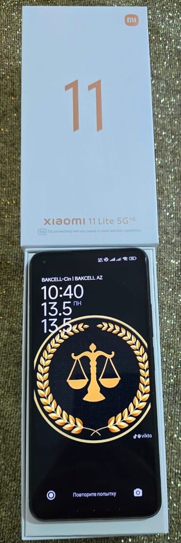 huawei p40 lite qiyməti: Xiaomi Mi 11 Lite, 128 GB, rəng - Qara, 
 Barmaq izi, İki sim kartlı, Sənədlərlə
