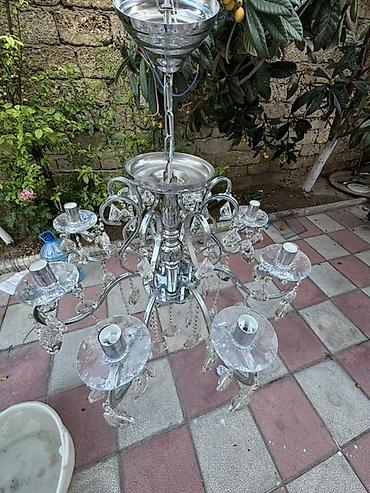 lustr ventilator: Çılçıraq, 8 lampa, Metal — 4