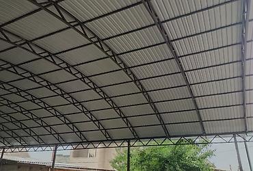 Навесы: Навес, Арочный, Металл, Поликарбонат, Установка — 5