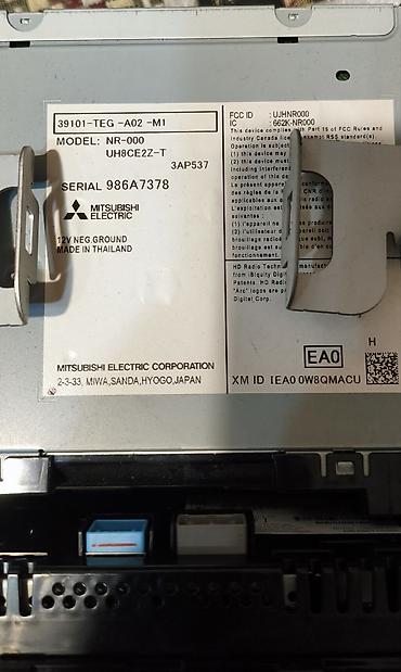 orta panel: Məhsul: Orijinal Honda multimedia başlıq və salon idarəetmə blokları — 2