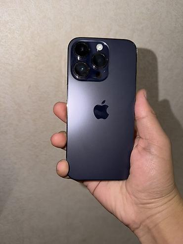 Apple iPhone: IPhone 14 Pro, Б/у, 128 ГБ, Deep Purple, Защитное стекло, 87 % — 3