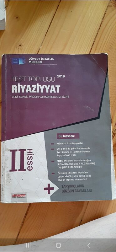 8 ci sinif riyaziyyat testleri cavablari: Riyaziyyat 2019 2ci hisse cavablari yerindedir