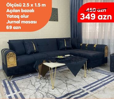 Divanlar: Künc divan, Yeni, Açılan, Bazalı, Parça, Şəhərdaxili pulsuz çatdırılma — 14