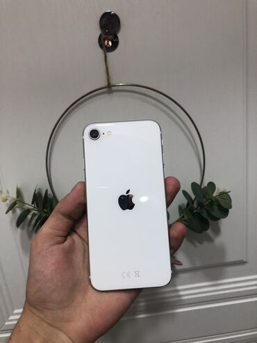 IPhone SE 2022, 64 ГБ, Белый, Гарантия, Отпечаток пальца, Беспроводная зарядка