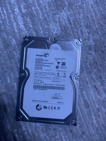 Жесткие диски, переносные винчестеры: Накопитель, Б/у, Seagate, HDD, 1 ТБ, 3.5", Для ПК