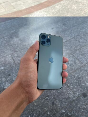 коробка айфон 11: IPhone 11 Pro, Колдонулган, 256 ГБ, Alpine Green, 74 %