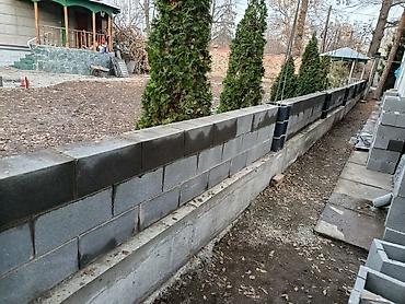 Заборы из пескоблока: Заборы из пескоблока — 14