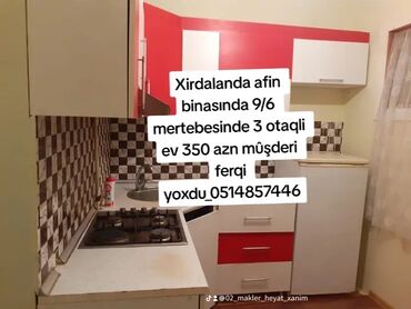 Uzunmüddətli kirayə mənzillər: Xirdalanda afin binasında 9/6 mertebesinde 3 otaqli ev 350 azn mûşderi -da lalafo.az — 1 Uzunmüddətli kirayə mənzillər: Xirdalanda afin binasında 9/6 mertebesinde 3 otaqli ev 350 azn mûşderi — 1