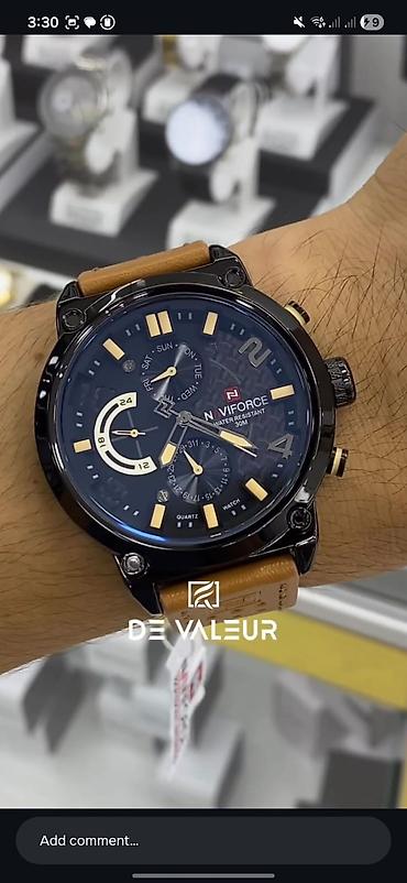 Личные вещи: Naviforce original qol saatı. Yenıce hedıyye olunub hec bır defede — 2