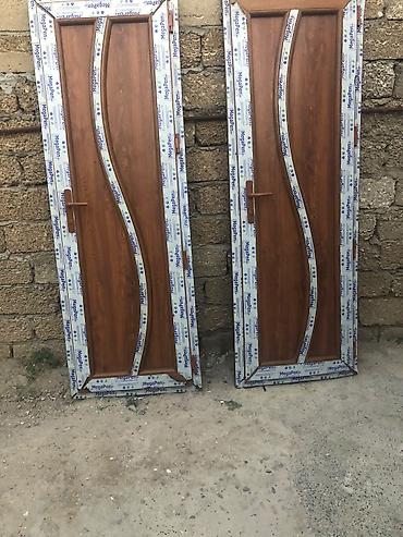 Plasdik qapi 2 eded 1 ededi. 100 azn tezedi iwlenmiyibÖlçü: 2.06x72