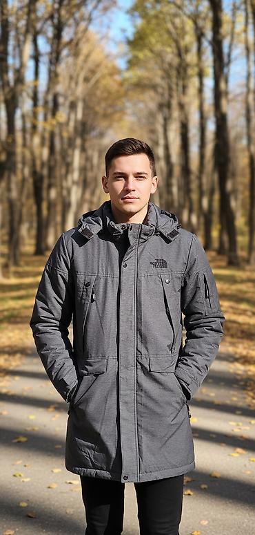кожа куртка: Мужская зимняя парка The North Face - Размер: XL (ярлык внутри) - — 1