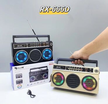Zvučnici i stereo sistemi: Retro Radio prenosivi BT zvucnik sa LED svetlom Retro Radio Prenosivi