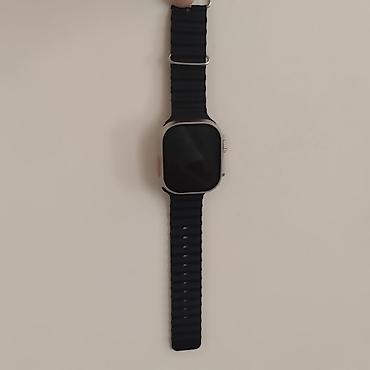 редми нот 12 с: Смарт‑часы в стиле Apple Watch Ultra с прямоугольным корпусом и черным — 3