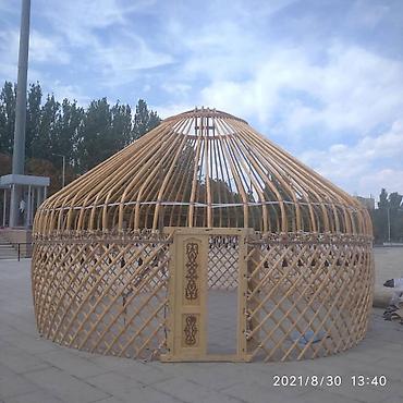 Аренда юрт: Аренда юрты, Каркас Деревянный, 100 баш, Казан, Посуда, С полом — 24