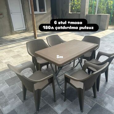 Masa və oturacaq dəstləri: Masa desti isdehsalin özündən satış çatdırılma pulsuz — 4