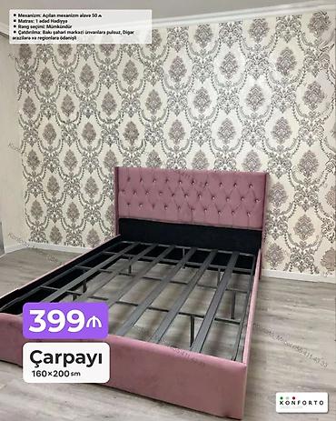 Məhsul: Çarpayı – 160×200 sm - Başlıq hissəsi kapitone dizaynlı lalafo.az -da Məhsul: Çarpayı – 160×200 sm - Başlıq hissəsi kapitone dizaynlı