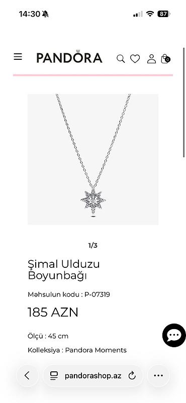 gümş sep: Orginal pandoradi saytda qiymeti 185manatdir resmi magazada yeni — 1