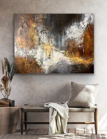 Dizayn, layihə: Modern. Abstrakt janr. Tək tablo. Müasir interyerdə mütləqdir, çünki — 4