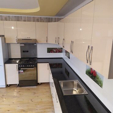 Кухонные гарнитуры: Кухонный гарнитур, Новый, цвет - Белый, МДФ, Бесплатная доставка — 13