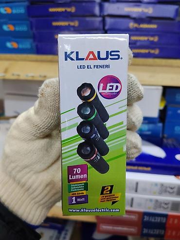 лампа фонарь: LED-фонарик KLAUS - Световой поток: 70 люмен - Мощность: 1 Вт - Тип — 1