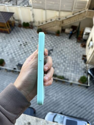 Qoruyucu plyonka və şüşələr: Məhsul: Apple iPhone üçün silikon qoruyucu örtük - Rəng: Açıq firuzə — 9