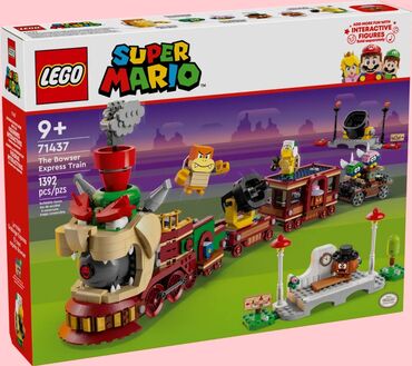 детские игровые автоматы бу: НОВИНКА!Lego 71437 Super Mario Поезд-экспресс Боузера 🚅1392 детали 🟦