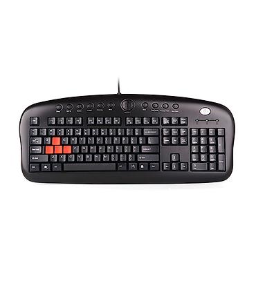 Клавиатура, A4Tech, Мембранная, Проводное подключение, Размер: 100%