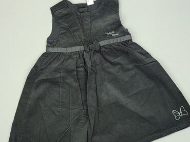 czarna sukienka z frędzlami: Sukienka, Disney, 1.5-2 lat, 86-92 cm, stan - Bardzo dobry