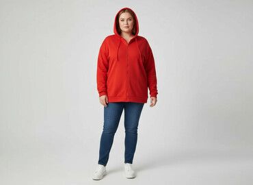 bluzy tanio: Кофта з каптуром жіноча, розмір 4XL