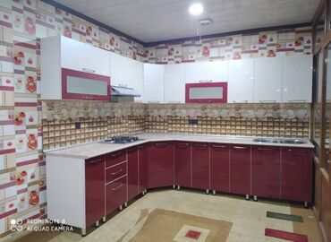 Sifarişlə mətbəx mebeli: Sifarişlə mətbəx dəsti, Özü çəkən petlələr, Mat laminat, Kredit yoxdur, Pulsuz çatdırılma — 25