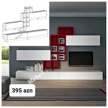 Диваны: Tv stend tv alti sifarisle hazırlanır. ⚜️Rəng ve olcu seçimi var