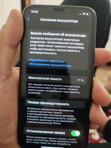 Apple iPhone: IPhone 11 Pro, Б/у, 64 ГБ, Alpine Green, Чехол, 71 %