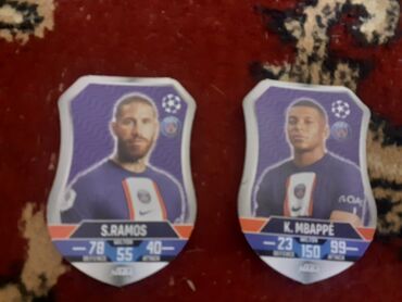 Kolleksiya kartları: Futbol kolleksiya kartları dəsti - Müxtəlif dizaynlarda, rəngli və — 12