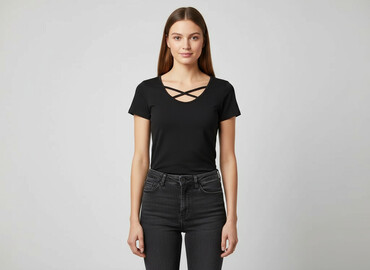 t shirty modal: La Pia, T-shirt damski, rozmiar S