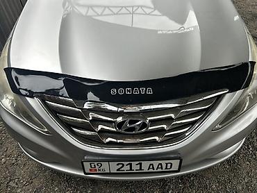 защита капота: Дефлектор капота для Hyundai Sonata - Модель: Sonata (надпись SONATA — 1
