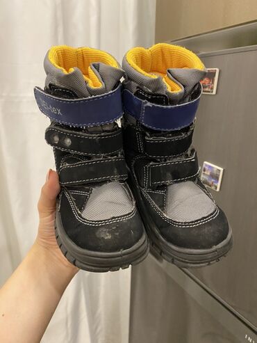 Other kid's footwear: Uşaq qış çəkmələri – DEI-tex - Rəng: qara/boz, göy detallar, içlik — 3