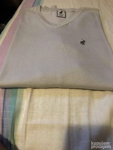 Džemperi: Odličan polo džemper, svetlo sive boje, L veličina, 100% cotton — 11