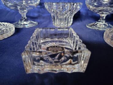 Kuhinjski setovi: Servis nov -ti i ja- kristal,Zajecar za dvoje. 70te. Set za — 17