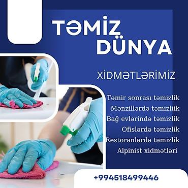 Təmizlik xidmətləri: Təmizlik | Ofislər | Təmirdən sonra təmizlik — 1