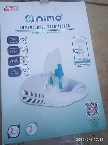 ev ucun termometr: Nimo kompresörlü nebulizator – Model: HNK-NBL-S Əsas xüsusiyyətlər: - — 1