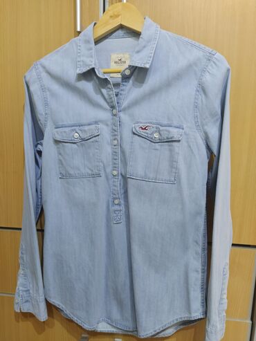 bluza na jedno rame: S (EU 36), Single-colored, color - Light blue